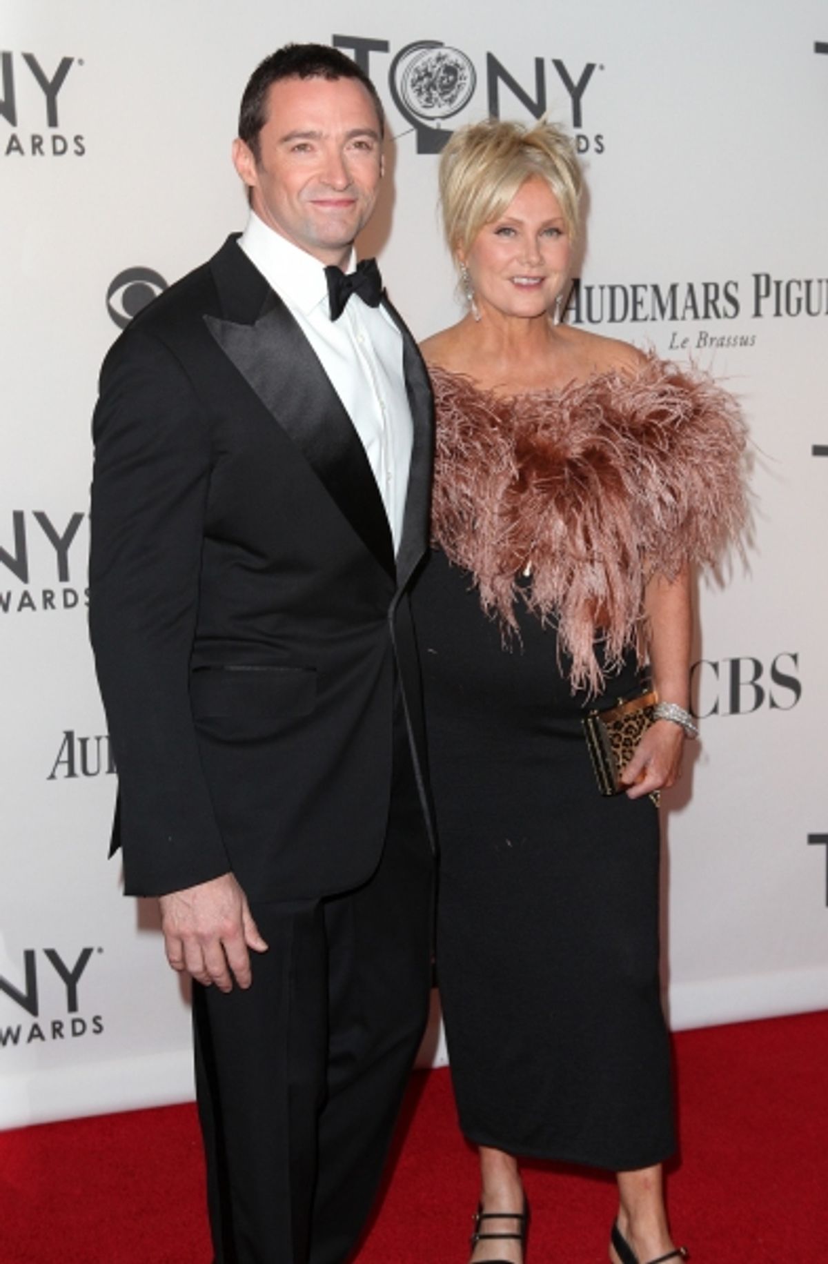 Hugh Jackman and Deborra-Lee Furness pictured at the 66th Annual Tony Awards held at The Beacon Theatre in New York City , New York on June 10, 2012. Ã‚Â© Walter McBride / Retna Ltd at 