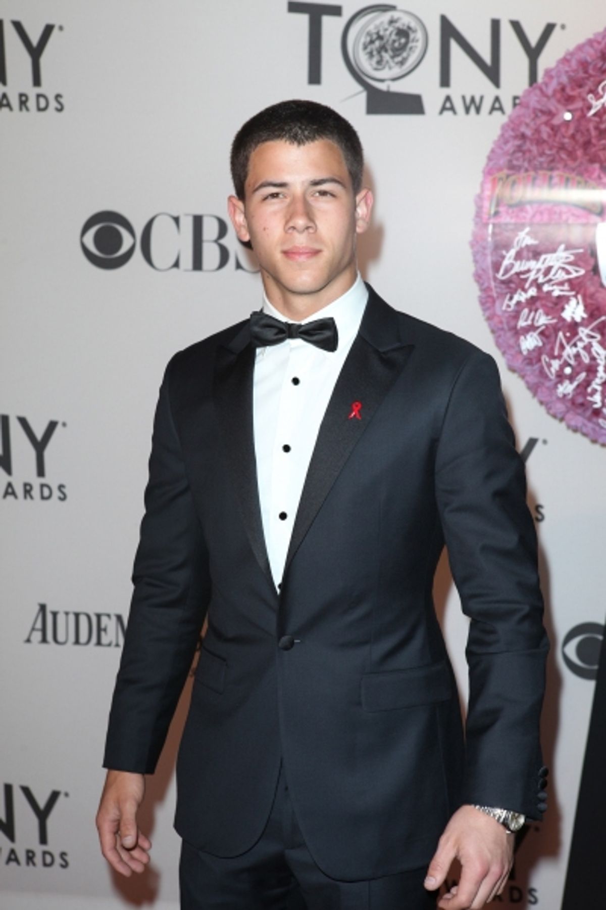 Nick Jonas pictured at the 66th Annual Tony Awards held at The Beacon Theatre in New York City , New York on June 10, 2012. Ã‚Â© Walter McBride / Retna Ltd at 