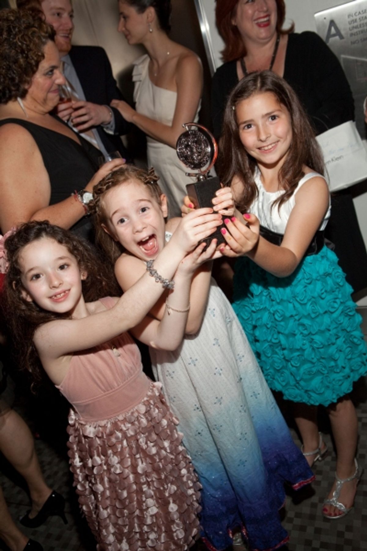 The Girls of Once and one of the many Tony Awards at 