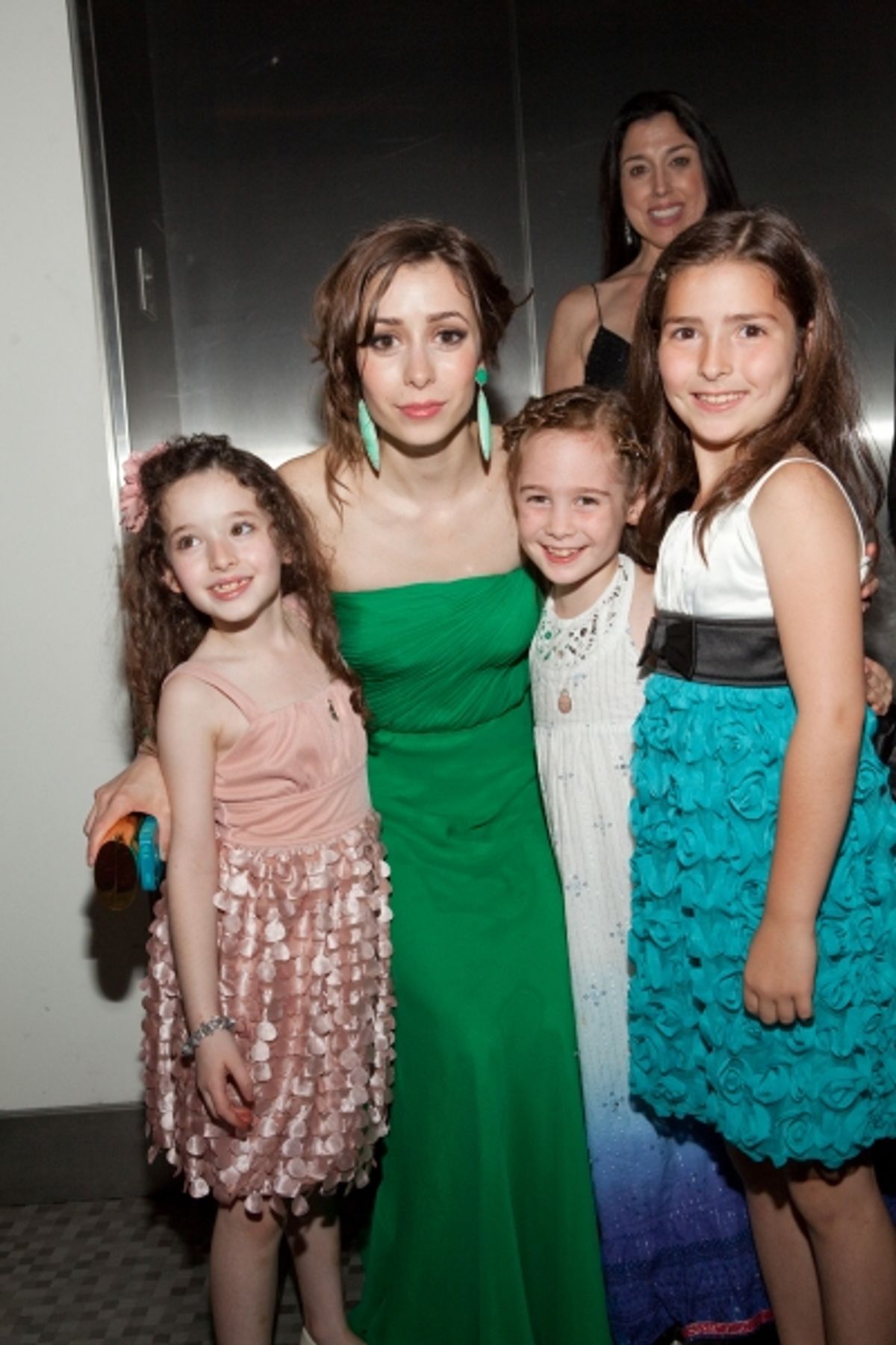 Cristin Milioti and the girls at 