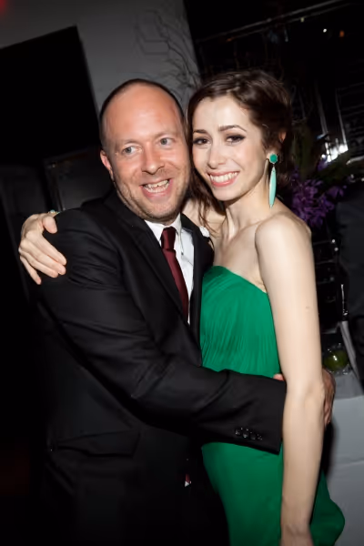 John Tiffany and Cristin Milioti Photo