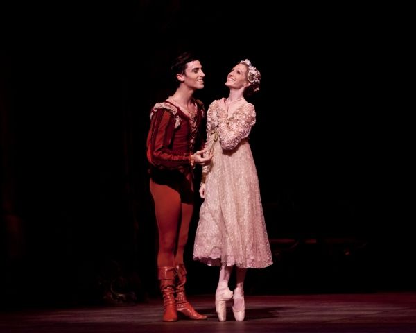 Joseph Walsh as Romeo and Sara Webb as Juliet Photo