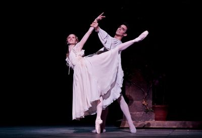 Sara Webb as Juliet and Joseph Walsh as Romeo Photo