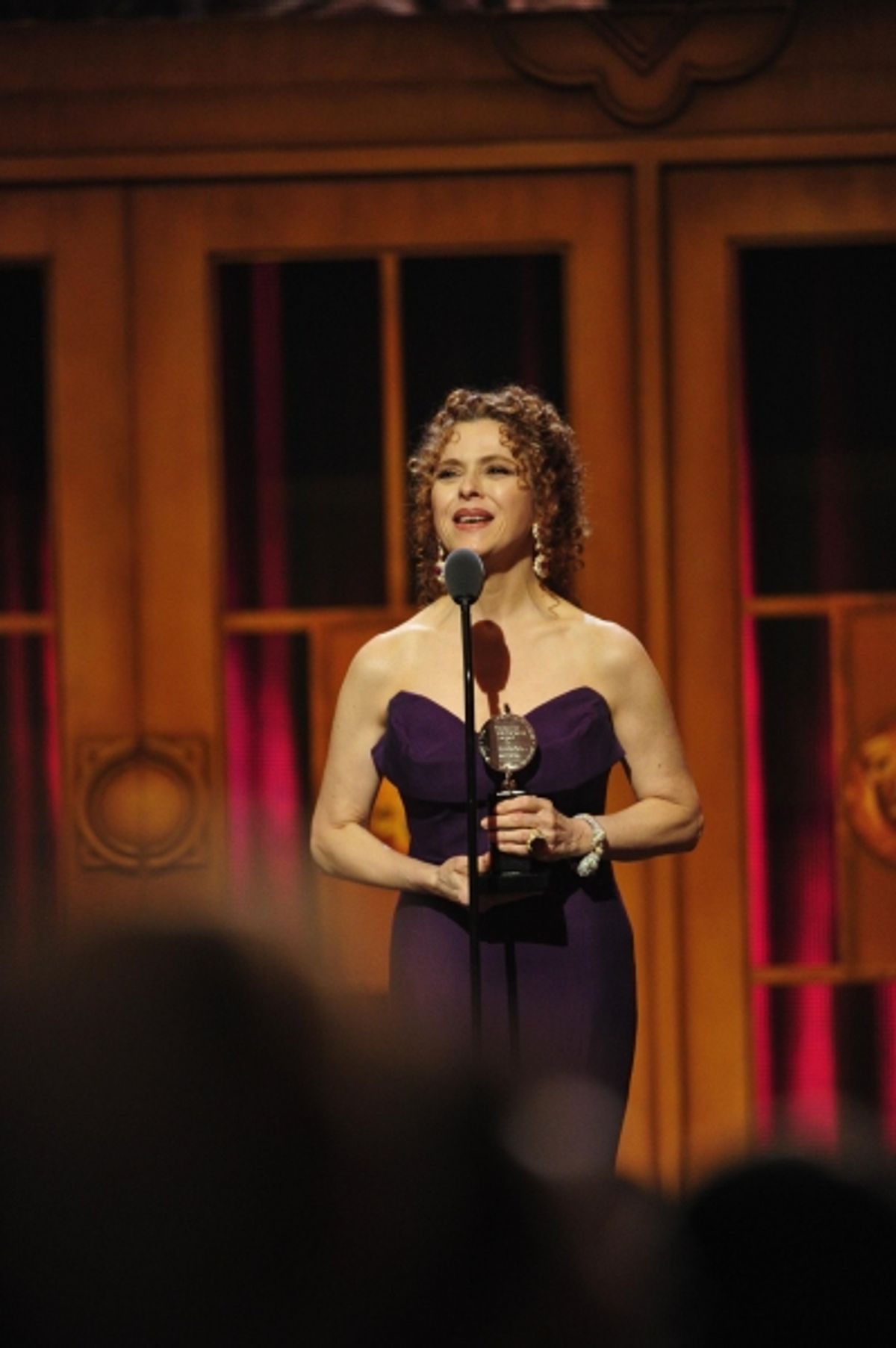 Bernadette Peters, recipient of the Isabelle Stevenson Award
 at 