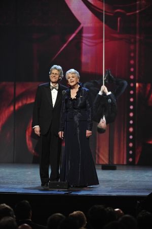 Ted Chapin, Angela Lansbury and Neil Patrick Harris (behind)
@ BroadwayWorld Ted Chapin, Angela Lansbury and Neil Patrick Harris (behind)
Photo
