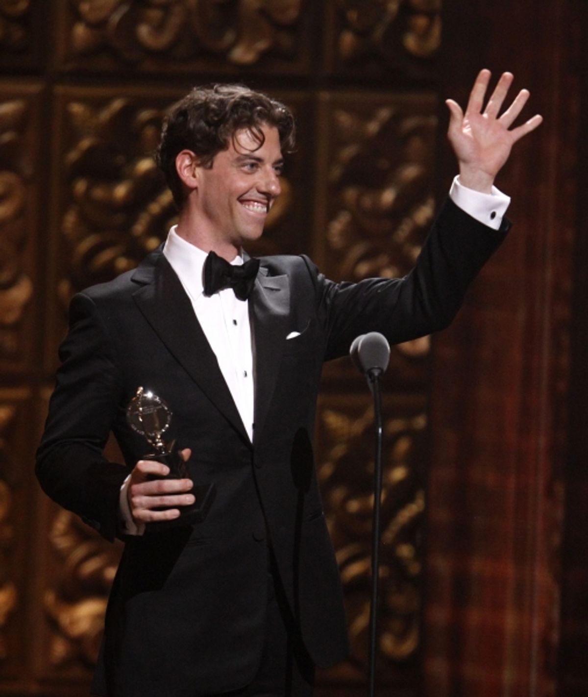 Christian Borle holds the award for best performance by an actor in a featured role in a play for 'Peter and the Starcatcher'
 at 