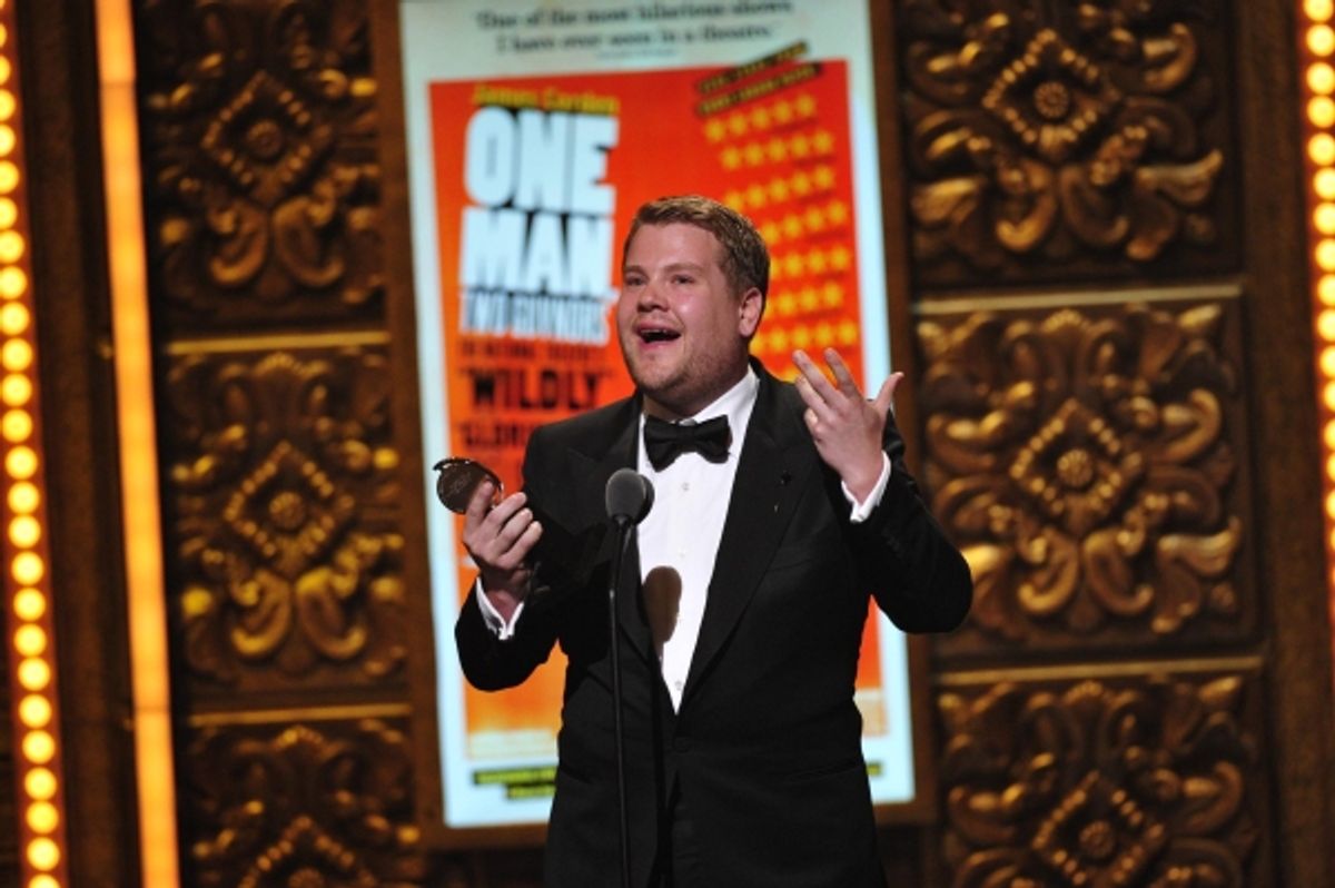 James Corden from 'One Man, Two Guvnors'
 at 