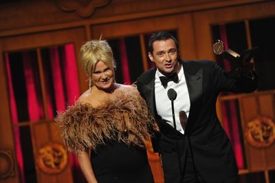 Deborra-Lee Furness and Hugh Jackman at the 66th annual Tony Awards in New York on Ju Photo