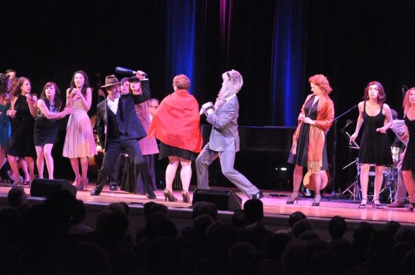 Ron Bohmer, Danielle Ferland, Jeffry Denman, Kerry O'Malley and The Broadway By The Y Photo