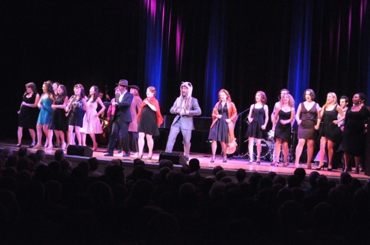 Ron Bohmer, Danielle Ferland, Jeffry Denman, Kerry O'Malley and The Broadway By The Years Chorus at 