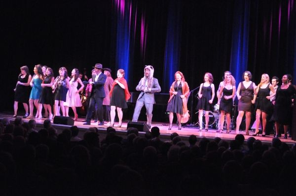 Ron Bohmer, Danielle Ferland, Jeffry Denman, Kerry O'Malley and The Broadway By The Y Photo