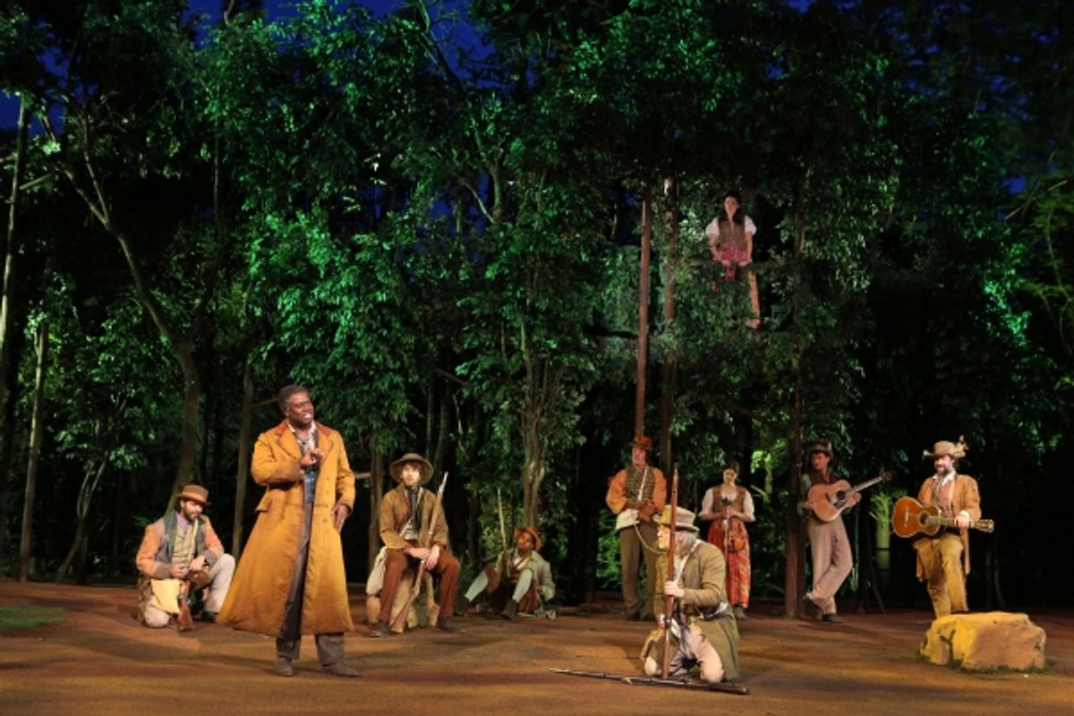 Andre Braugher and the cast in the Shakespeare in the Park production of As You Like It, directed by Daniel Sullivan, running as part of The Public Theater's Shakespeare in the Park season celebrating 50 years at The Delacorte in Central Park, June 5 - Ju at 