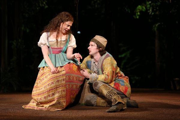 Susannah Flood and Will Rogers in the Shakespeare in the Park production of As You Li Photo