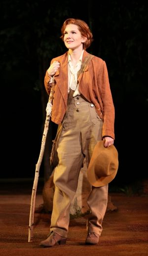 Lily Rabe in the Shakespeare in the Park production of As You Like It, directed by Daniel Sullivan, running as part of The Public Theater's Shakespeare in the Park season celebrating 50 years at The Delacorte in Central Park, June 5 - June 30. Photo Credi @ BroadwayWorld Lily Rabe in the Shakespeare in the Park production of As You Like It, directed by Da Photo