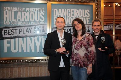 Jordan Roth, Pam MacKinnon, Bruce Norris Photo