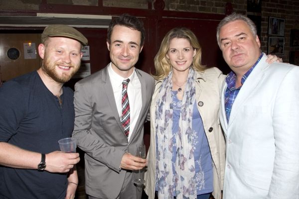 Michael Jibson, Joe McFadden, Caroline Sheen and Russell Labey Photo