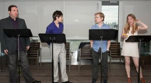 T.J. Mannix, Sam DelBoy Thunderwood, Anthony Rapp and Nicola Murphy  Photo