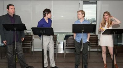 T.J. Mannix, Sam DelBoy Thunderwood, Anthony Rapp and Nicola Murphy  Photo