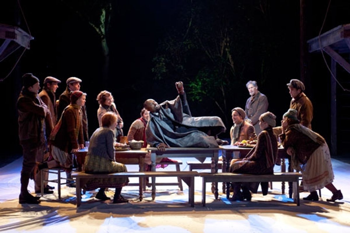 Jacques C. Smith as Jaques (center) and the cast of The Old Globe's Shakespeare Festival production of William Shakespeare's As You Like It, directed by Adrian Noble, June 10 - Sept. 30, 2012. Photo by Henry DiRocco. at 