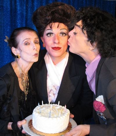 Margaret O'Brien, Peter Mac as Judy Garland and actor Randal Malone
 Photo