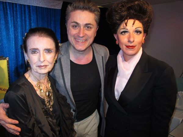Margaret O'Brien, John Schaefer (producer) and Peter Mac as Judy Garland Photo
