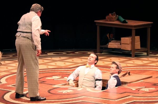 Gary Beach (Horace Vandergelder) with Matt Loehr (Cornelius Hackle) and Eric Mann (Ba Photo