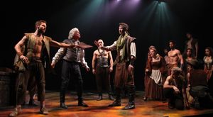 Ryan Phillips, Terrence Mann, Alex Gibson and Ensemble Photo