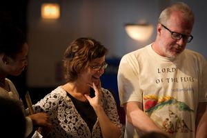 Ensemble members Anna D. Shapiro and Tracy Letts  Photo