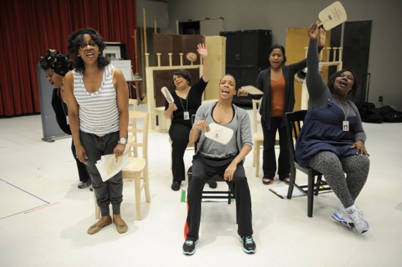 Photo Flash: E. Faye Butler, Felicia Fields et al. in CROWNS' Rehearsal at Goodman Theatre  Image