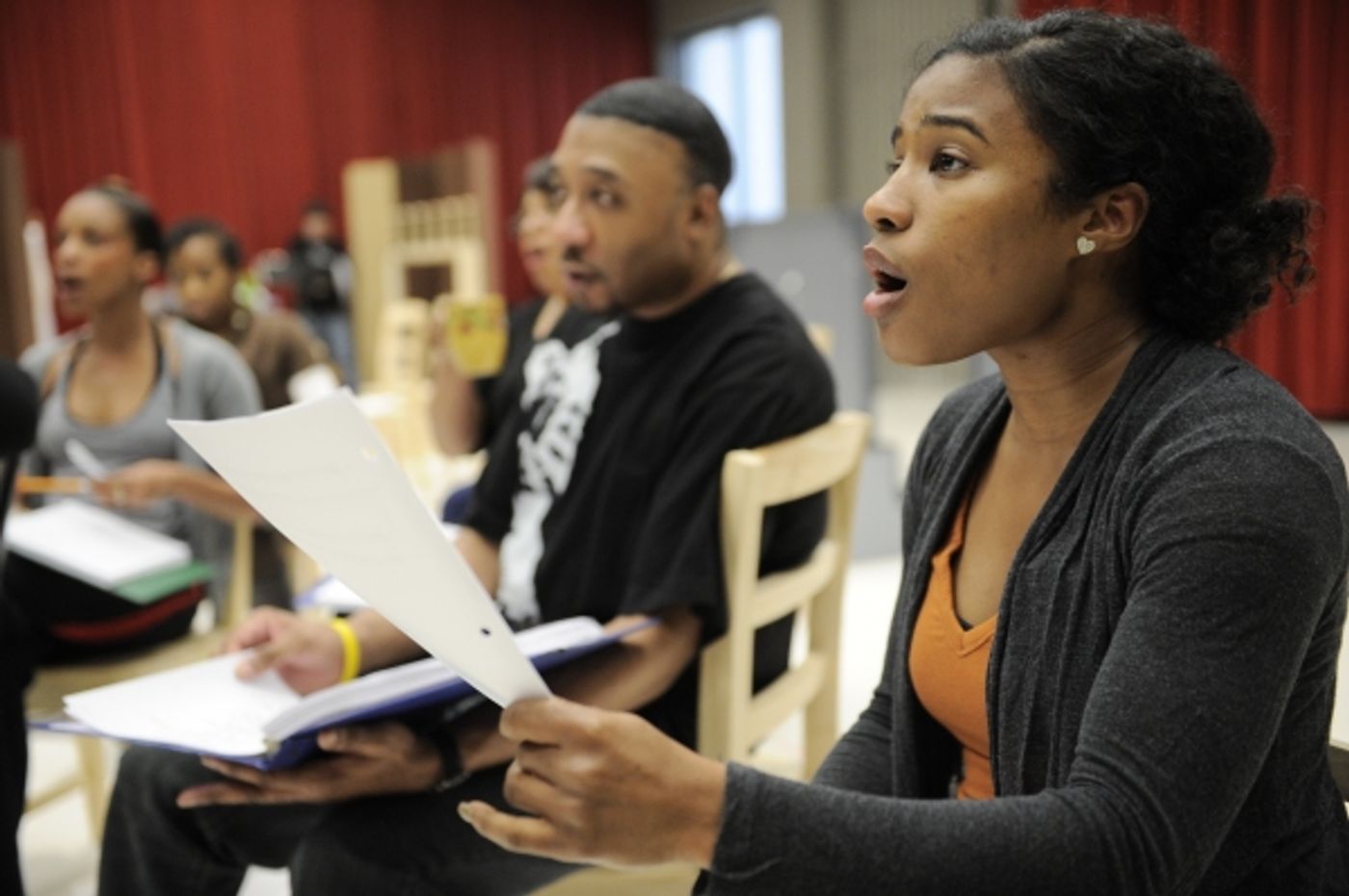 Photo Flash: E. Faye Butler, Felicia Fields et al. in CROWNS' Rehearsal at Goodman Theatre  Image