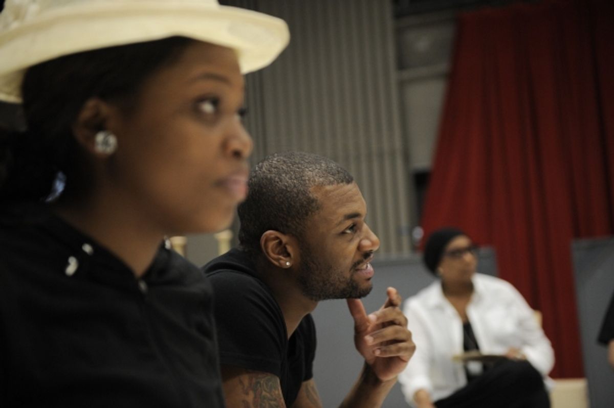  	  Kelvin Roston (Ensemble) and Marketta P. Wilder (Yolanda) at 