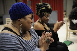 Felicia Fields (Mother Shaw) and Laura Walls (Ensemble) @ BroadwayWorld Felicia Fields (Mother Shaw) and Laura Walls (Ensemble) Photo