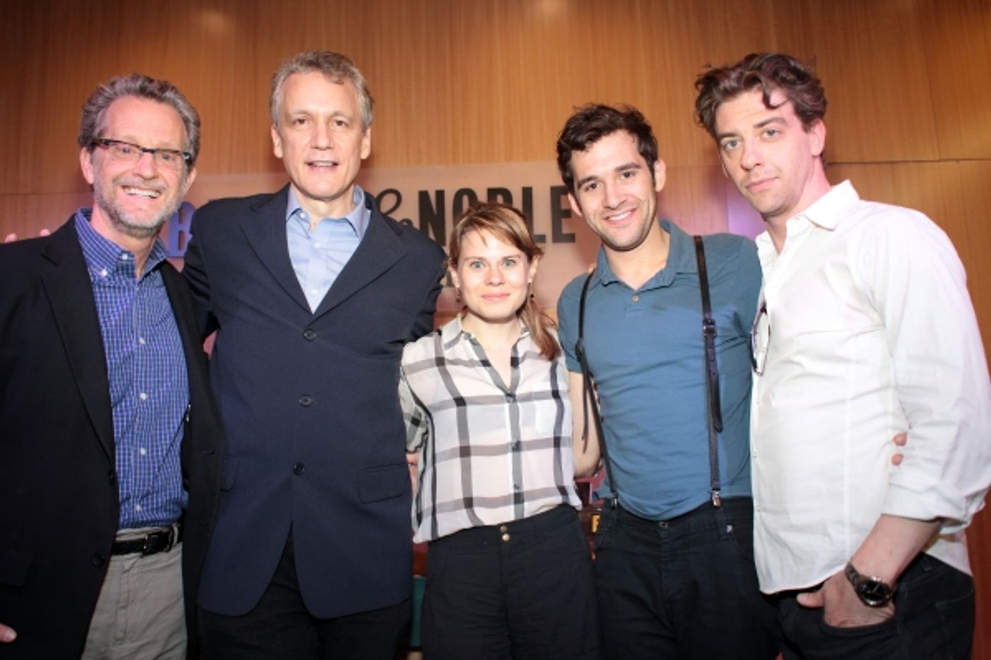 Photo Coverage: Christian Borle, Celia Keenan-Bolger & Adam Chanler-Berat Promote Newly Published PETER AND THE STARCATCHER Script at Barnes & Noble  Image