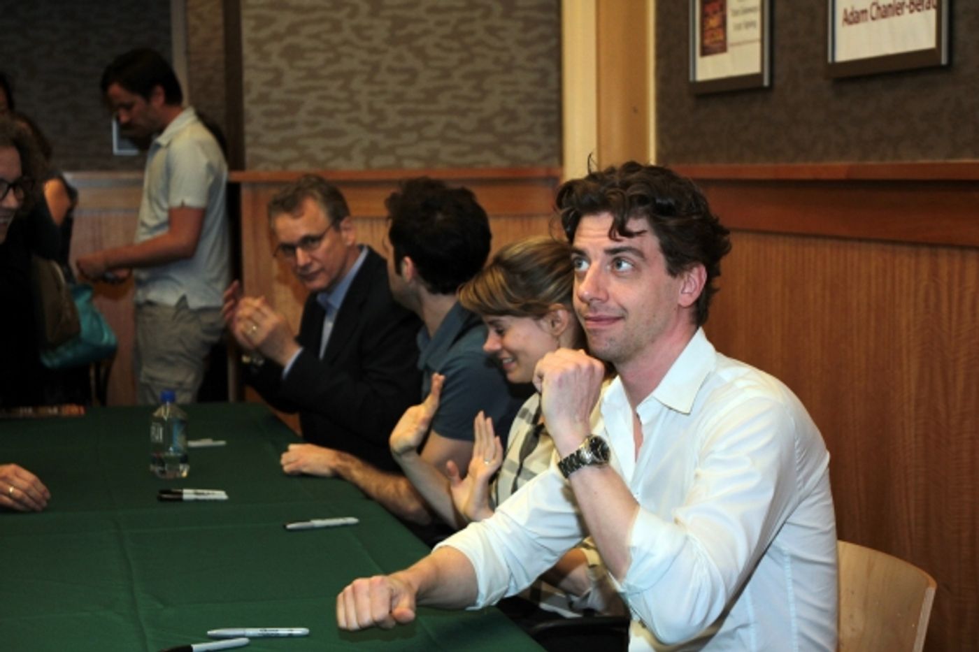 Photo Coverage: Christian Borle, Celia Keenan-Bolger & Adam Chanler-Berat Promote Newly Published PETER AND THE STARCATCHER Script at Barnes & Noble  Image