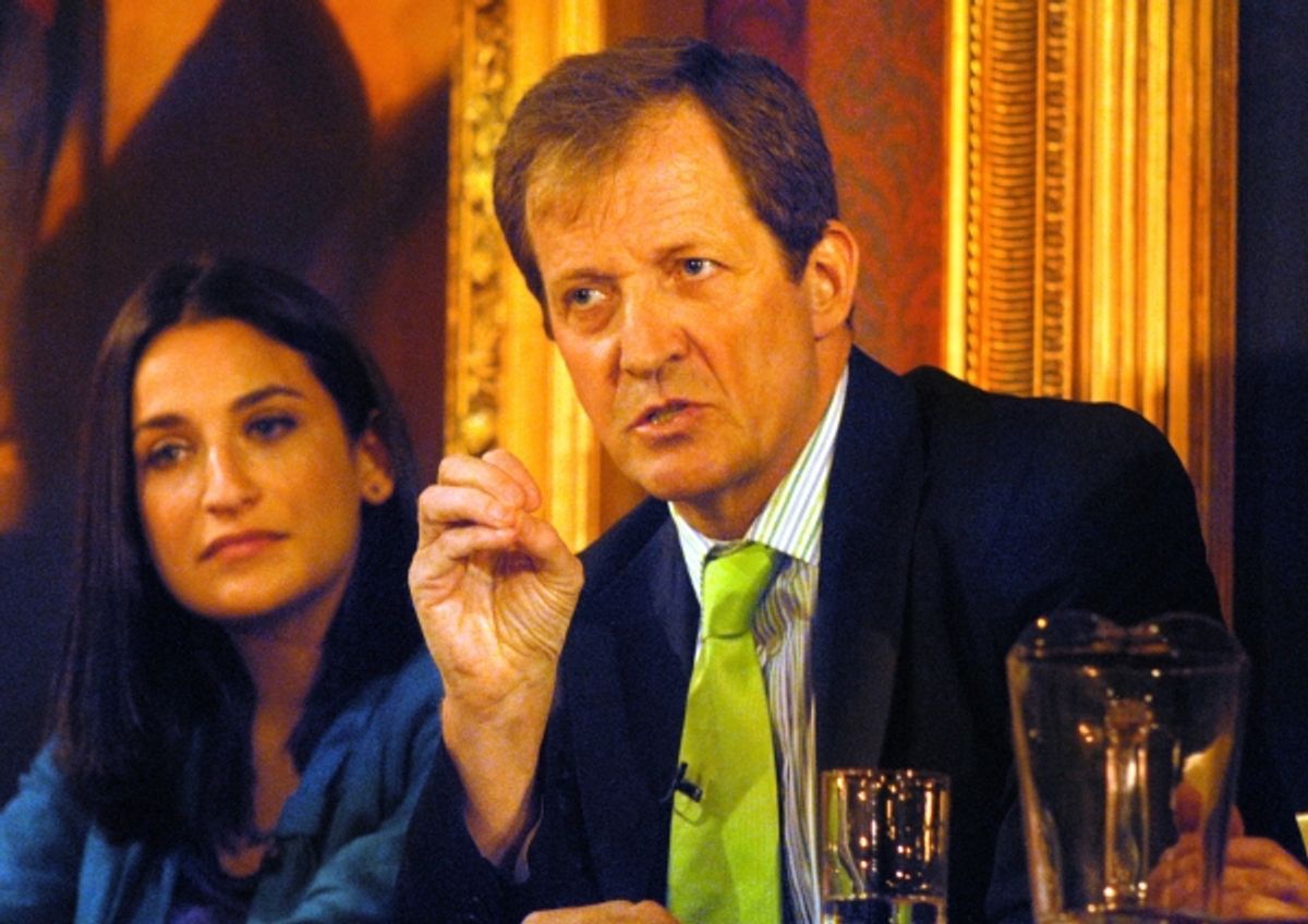 Lucinda Berger and Alastair Campbell at 