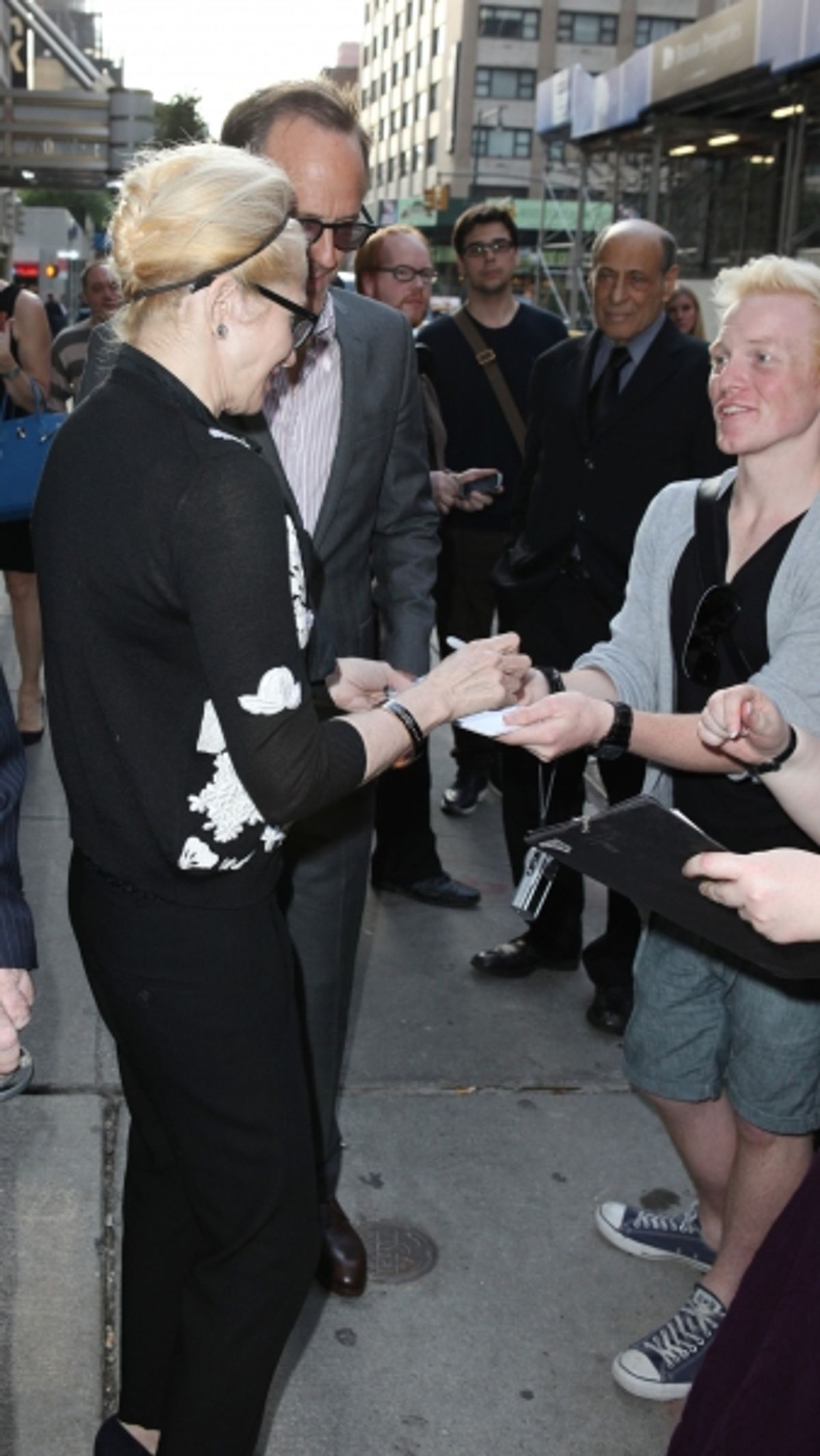 Ellen Barkin & Fans Broadway Production of  'Harvey' at Studio 54 New York City June 14, 2012 at 