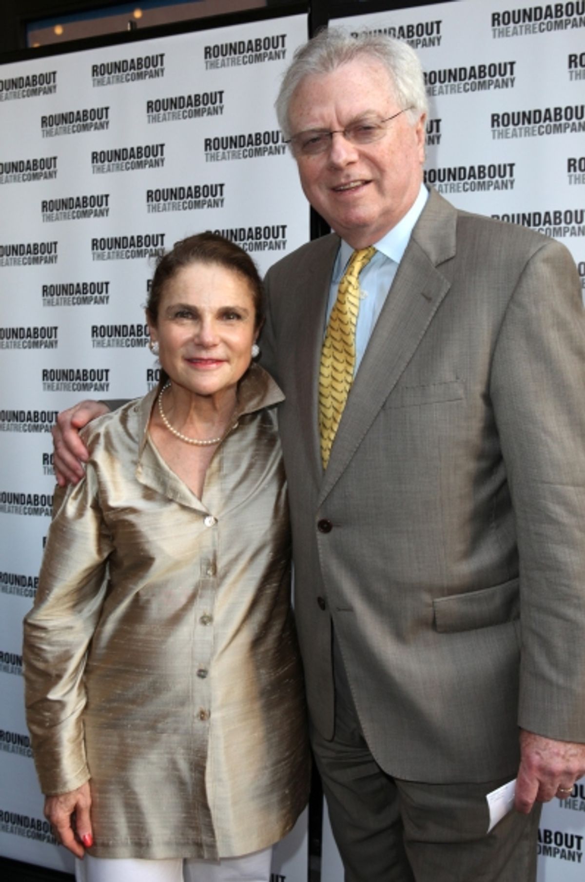 Tovah Feldshuh and husband at 