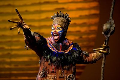 Buyi Zama as Rafiki in Las Vegas @ Joan Marcus Photo