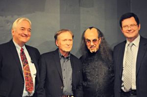 Producer/director Alexander Marshall, Dick Cavett, Max Maven and producer Giles Cole Photo