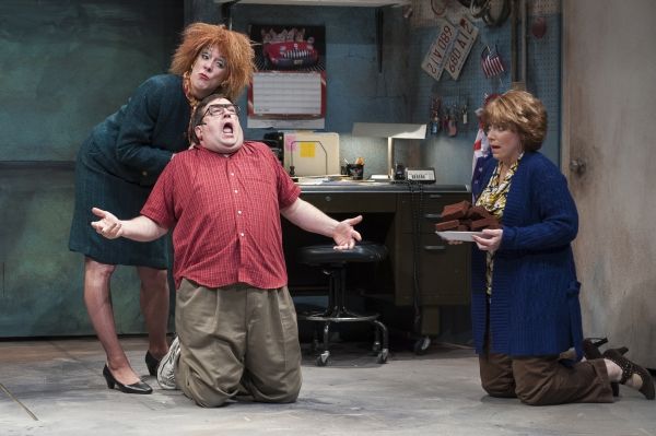 Maureen Keiller (Beaulah Gasket), Scott H. Severance (Rusty Fenders), and Leigh Barre Photo