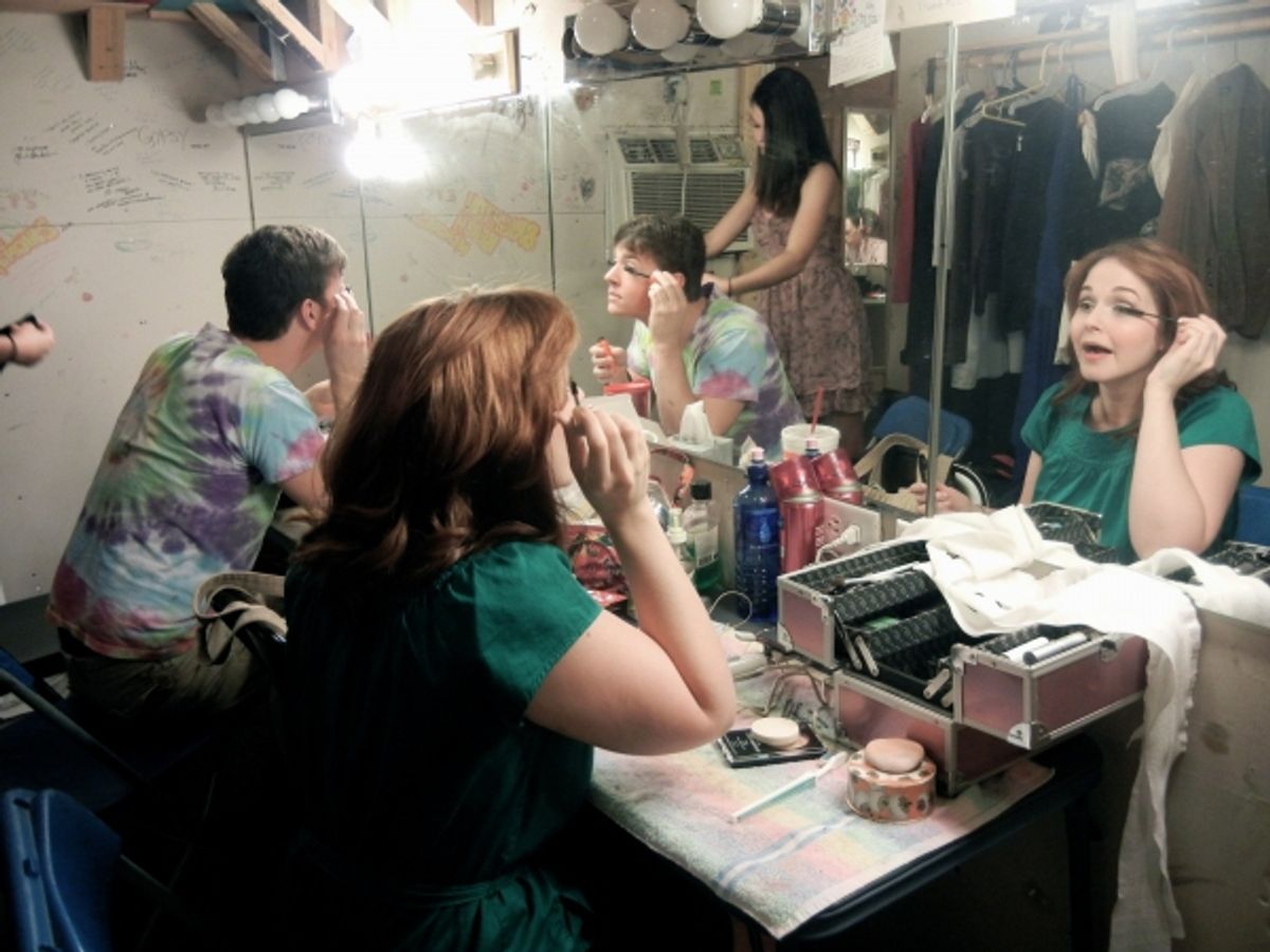 Paige Brouillette (Natalie), Kevin Mead, Megan Chambers (Diana) at 