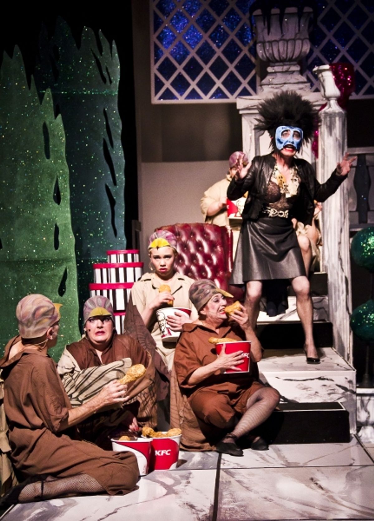 Everett Quinton as Death and the Cast of THE ETIQUETTE OF DEATH at 