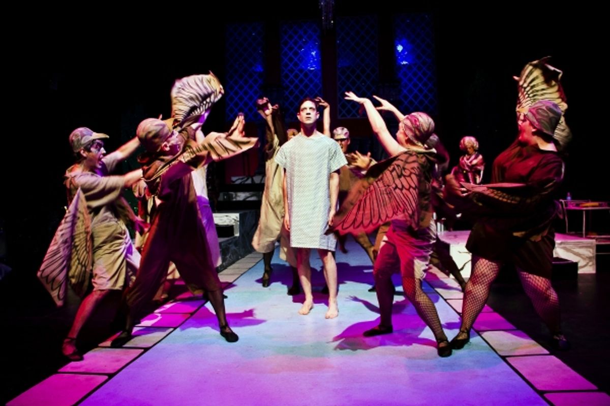 Brandon Olson as Joey Girdler and the Cast of THE ETIQUETTE OF DEATH at 