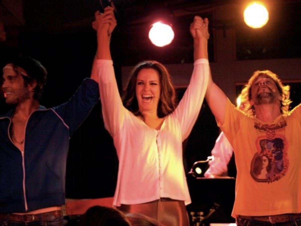 Justin Mortelliti, Ginifer King and Jason Paige at 