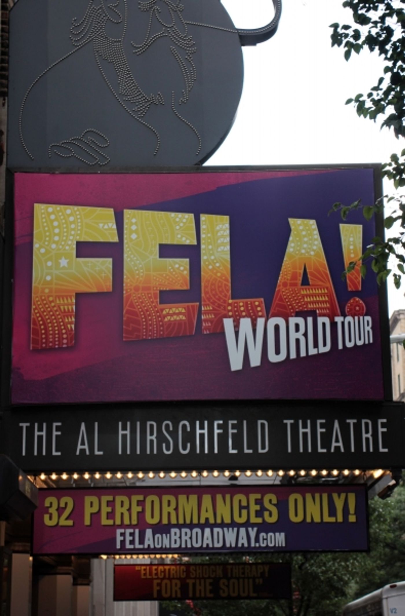 Photo Coverage: FELA! - Up on the Marquee!  Image