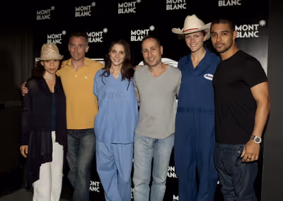 Director Gail Mancuso, David Eigenberg, Ashley Greene, Saverio Guerra, Brooklyn Decke Photo