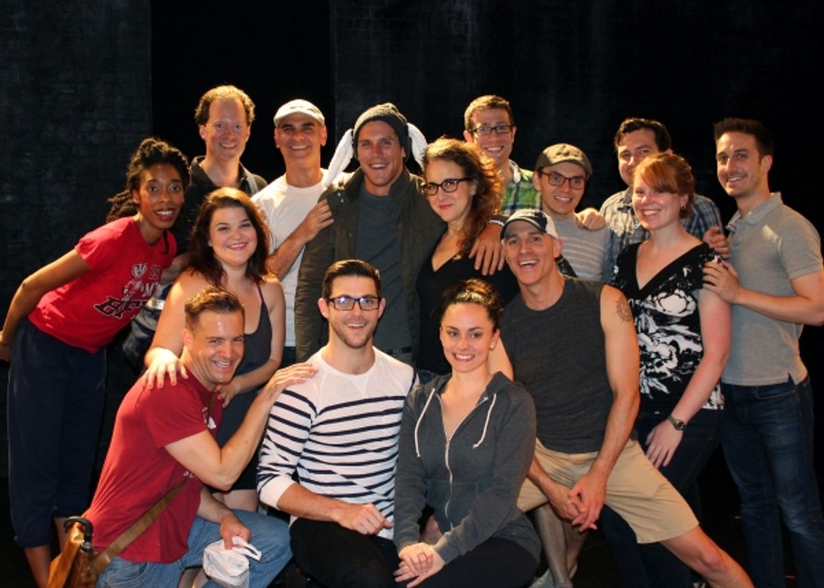 Peter O Riordan with the SILENCE! The Musical Company at TMZ's Peter O Riordan Visits SILENCE! The Musical