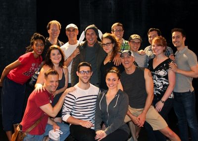 Peter O Riordan with the SILENCE! The Musical Company Photo