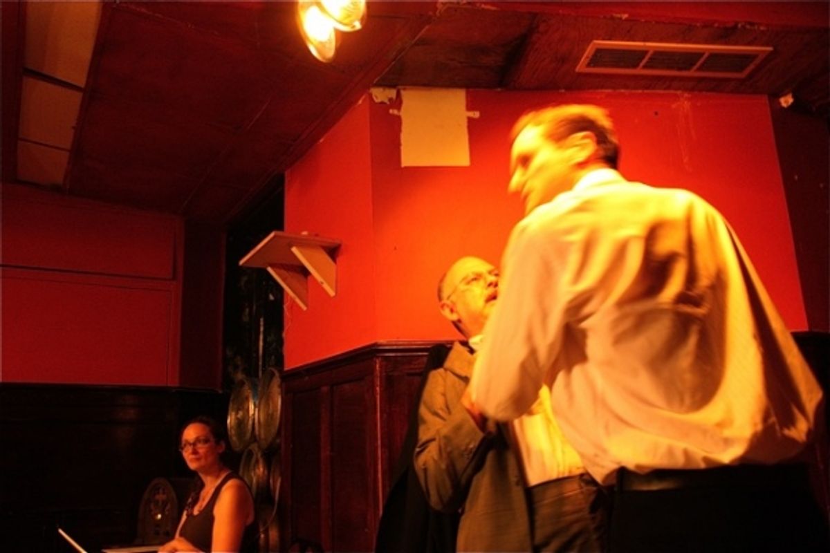 Addie Johnson-Talbott, Peter Hirsch, and Kohl Sudduth at 