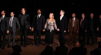 Raul Esparza, Michael Stuhlbarg, David Harbour, Jesse L. Martin, Meryl Streep, Kevin  Photo